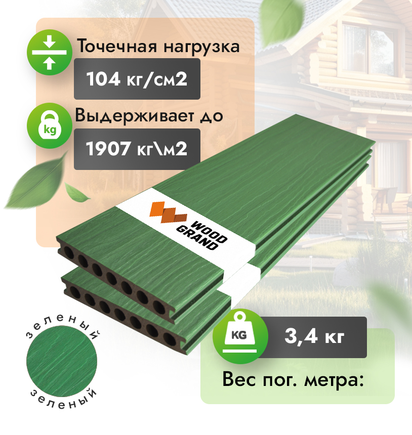 Террасная доска 150х22 мм КОЭКСТРУЗИЯ - Венге